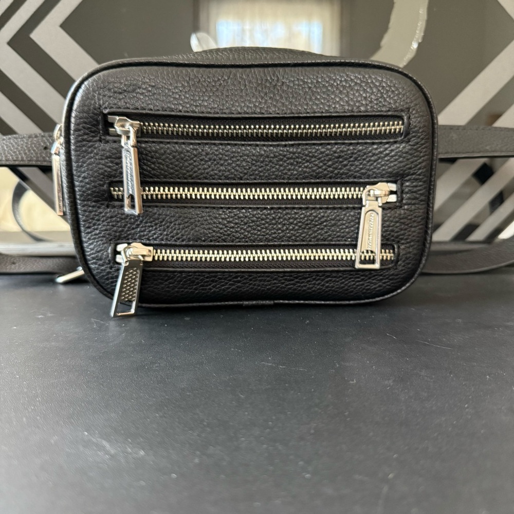 Rebecca Minkoff black leather belt bag